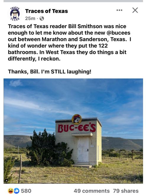Traces of Texas - Buc-cees.JPG